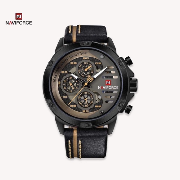 NAVIFORCE Sport Military Watches for Men Waterproof Watch Analog Quartz - Picture 6 of 8